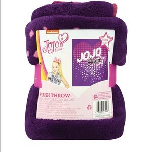 NEW Jojo Siwa Purple Super Soft Plush Throw